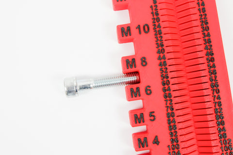 Metric Bolt & Screw Measurement Gauge