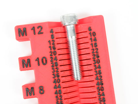 Metric Bolt & Screw Measurement Gauge