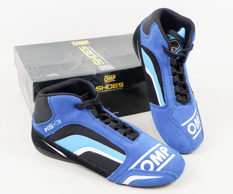 OMP KS-3 Kart Racing Boots Blue Size 35 (UK 2.5)