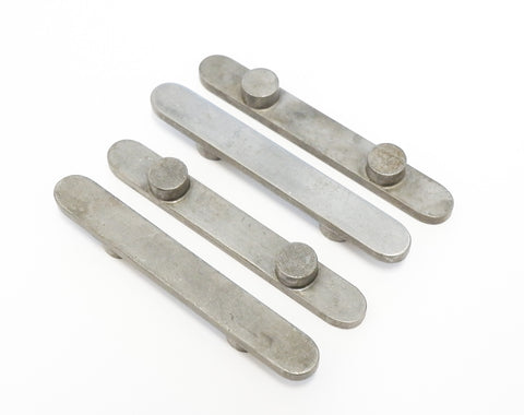 Set of 4 2 Peg Axle Key Ways 30mm x 8mm