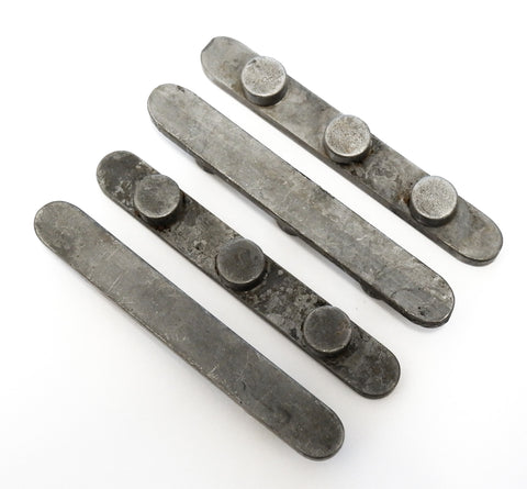 Set of 4 3 Peg Axle Key Ways 17mm x 8mm