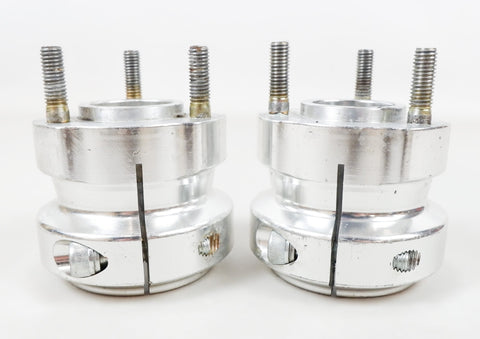 Set of Aluminium 50mm x 62mm Short Rear Hubs