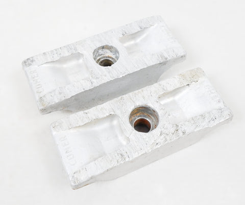 Pair of Flush Fitting Engine Mount Clamps 32mm x 92mm