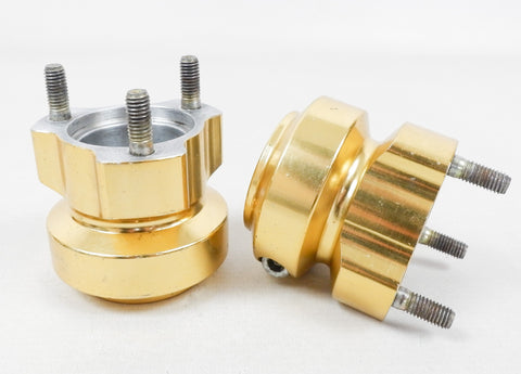 Gold Aluminium 40mm x 62mm Hub Set