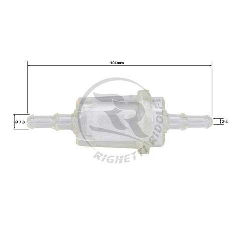 Large Clear Inline Fuel Filter