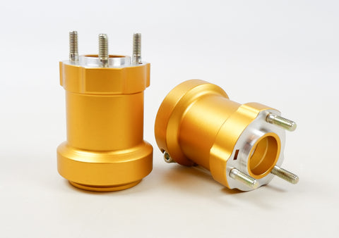 Set of Gold 50mm x 95mm Long Rear Hubs