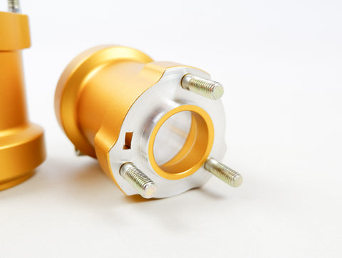 Set of Gold 50mm x 95mm Long Rear Hubs