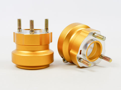 Gold 50mm x 62mm Short Rear Hubs