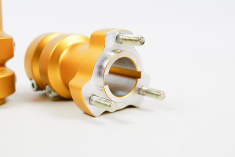 Set of Gold 30mm x 115mm Long Rear Hubs