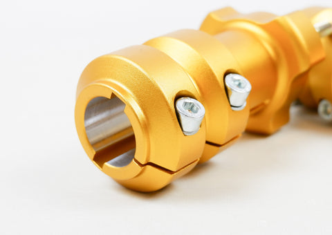 Set of Gold 30mm x 115mm Long Rear Hubs